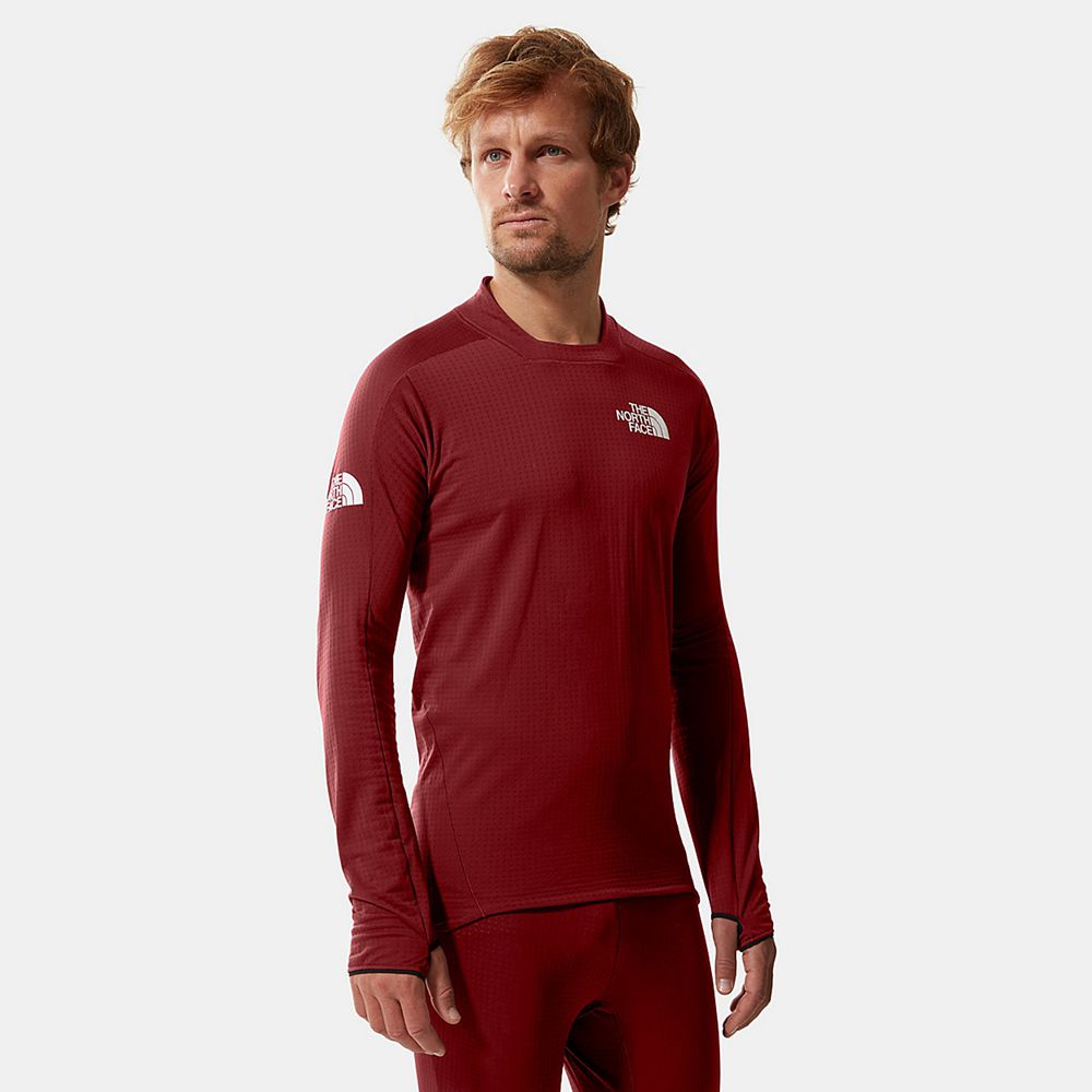 The North Face Sweater Mens Australia - The North Face Amk L1 Dot Fleece Red Mountaineering (LSJ-546